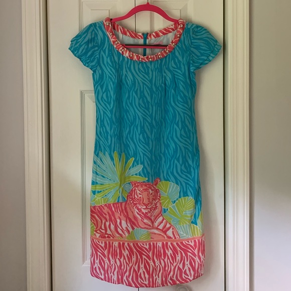 Lilly Pulitzer Silk Joanne shift Dress sz 2 - Picture 1 of 6